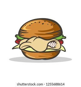 Burger vector illustration