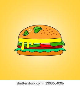 Burger Vector Illustration