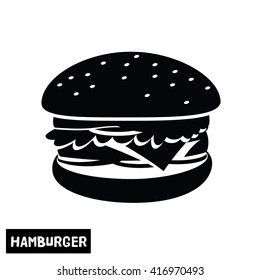 Burger, vector illustration