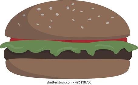 Burger - Vector Illustration
