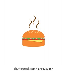 Burger Vector Illustration design. Hot burger vector design.