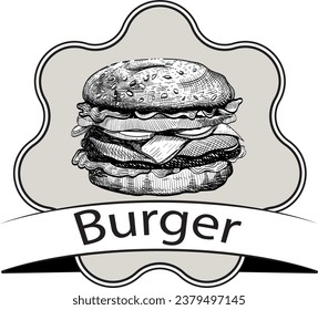 Burger vector illustration EPS10 version