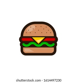 burger vector illustration. food vector illustration