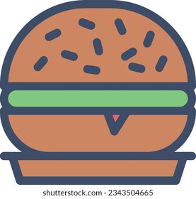 Hamburger Vektorgrafik auf transparentem Hintergrund.Premium-Qualität symmbols.Stroke Vektorsymbol für Konzept und Grafikdesign.