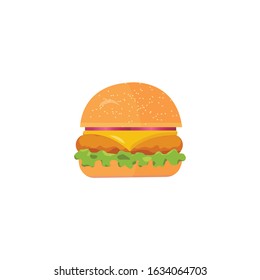 Burger Vector Illustration on white