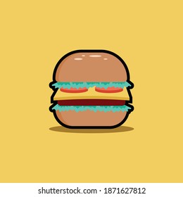Burger vector illustration is perfect for poster, website, infographic, application or social media post