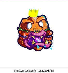 burger vector illustration for tshir
