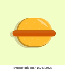 burger vector ilustration, flat design