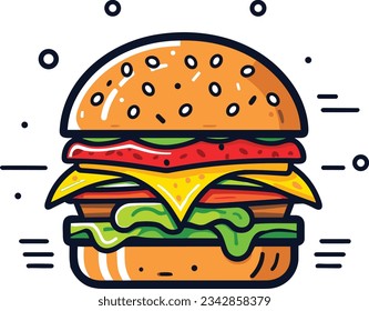 Hamburger Vektorgrafik-Vektorgrafik