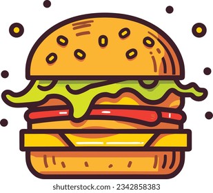 Hamburger Vektorgrafik-Vektorgrafik