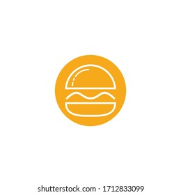 Burger vector logo design. Burger cafe logo.