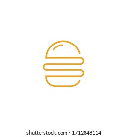 Burger vector logo design. Burger cafe logo.