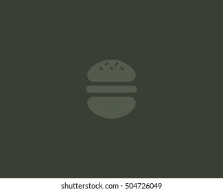 Burger vector logo design. Fast food logotype.