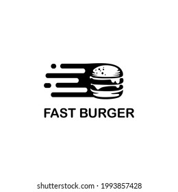 Burger vector logo template in line style. Burger simple icon