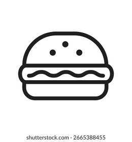 Burger-Vektorkontursymbol. EPS 10-Datei 
