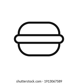 burger  vector sign symbol isolated