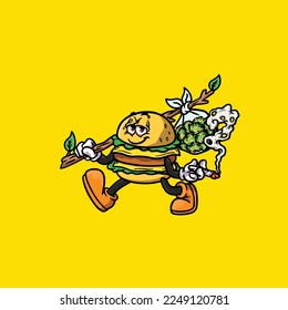 portador de hamburguesa tabaquera manga nug weed