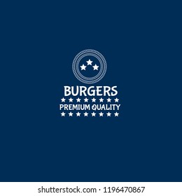 Burger vintage premium quality