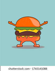 BURGER WELOME VECTOR LOGO DESIGN