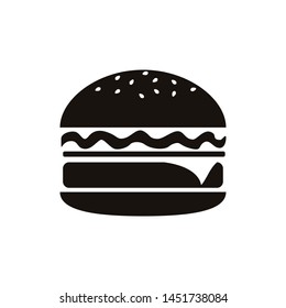 Burger,cheeseburger symbol.Vector illustration for web mobile, logo, app, UI design.