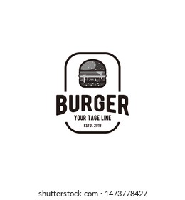 Burger/Hamburger/Big burger, restaurant, vintage logo design inspiration