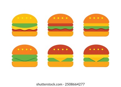 Burgers Color Art Highlighting the Juiciness and Flavor of Burgers