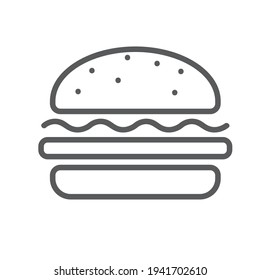 a burgers food icon design