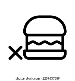 burgers icon or logo isolated sign symbol vector illustration - high quality black style vector icons