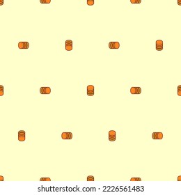 Burgers pattern seamless. Hamburger background. Simplified fast food symbol texture. Baby fabric ornament