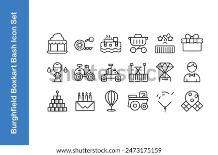 Burghfield boxkart bash day icon set