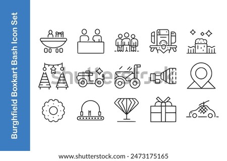 Burghfield boxkart bash day icon set