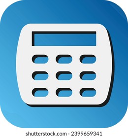 Burglar Alarm Vector Glyph Gradient Background Icon For Personal And Commercial Use.
