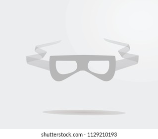 Burglar eye mask. vector illustration