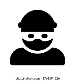 burglar  icon or logo isolated sign symbol vector illustration - high quality black style vector icons
