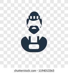 Burglar vector icon isolated on transparent background, Burglar transparency logo concept