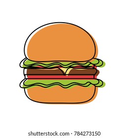 burguer vector illustration