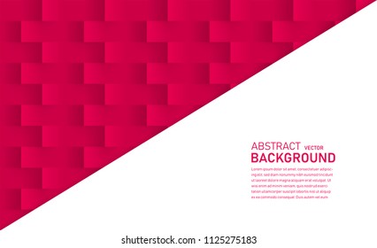 Burgundy abstract texture. Vector background 3D paper in origami style can be used in presentation, website, mobile application, cover design, book design, corporate identity design or advertising.