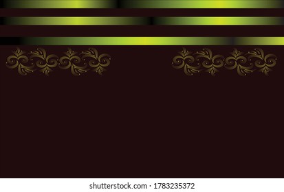 Burgundy background for business cards. Gold pattern.