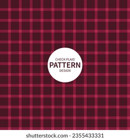 burgundy check plaid seamless pattern design - suitable for backgrounds, wallpapers, prints, textiles, covers..etc - square editable eps file  