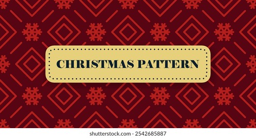 Burgundy Christmas pattern. Seamless pattern