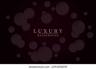 Burgundy color circles on a dark background, abstract frame