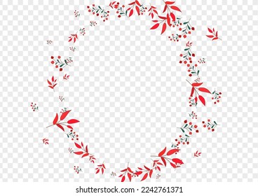 Burgundy Foliage Background Transparent Vector. Herb School Illustration. Pink Leaves. Red Leaf Nature. Collection Template.