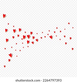 Burgundy Heart Vector White Backgound. Birthday Confetti Illustration. Pink Visual Papercut Texture.