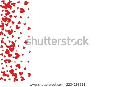 Burgundy Heart Vector White Backgound. Romance Confetti Card. Pink Paper Papercut Template.