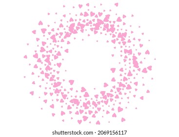 Burgundy Hearts Vector White Backgound. Paper Papercut Illustration. Maroon Color Decoration Heart Template.
