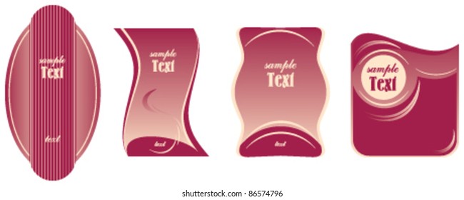 burgundy label