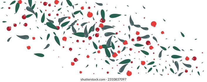 Burgundy Leaf Background White Vector. Leaves Autumn Frame. Green Herb Agriculture. Seamless Set. Foliage Modern.
