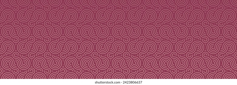 Burgundy Mandala Seamless Pattern, Dark Asian Traditional Background, Rich Vector Design with Antique Elegance