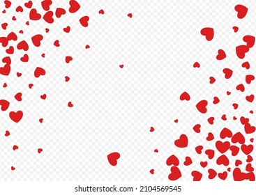 Burgundy Papercut Vector Transparent Backgound. Happy Confetti Template. Red Wedding Heart Illustration.