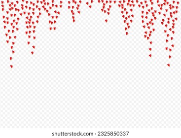 Burgundy Papercut Vector White Backgound. Visual Hearts Card. Maroon Color 3d Heart Pattern.